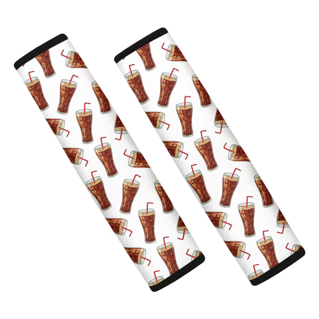 Cola Pattern Print Car Seat Belt Covers