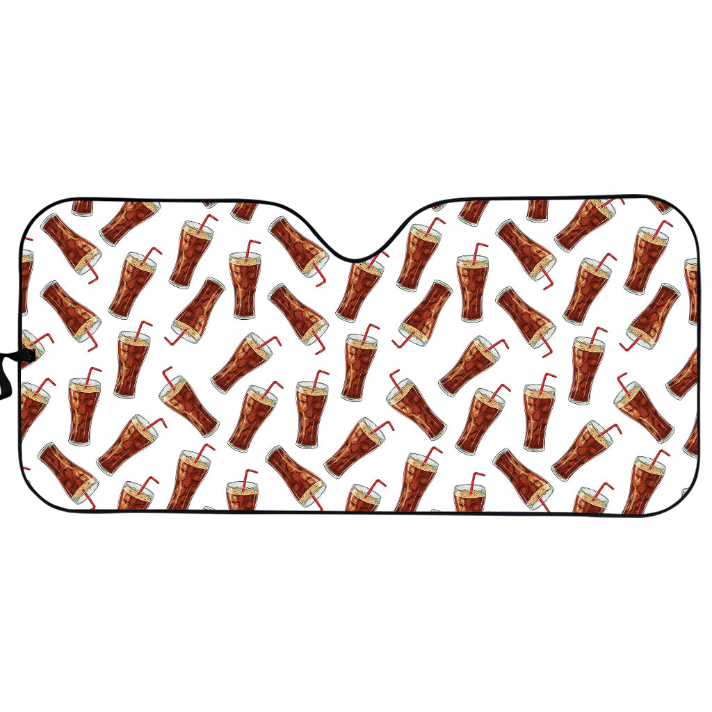 Cola Pattern Print Car Sun Shade