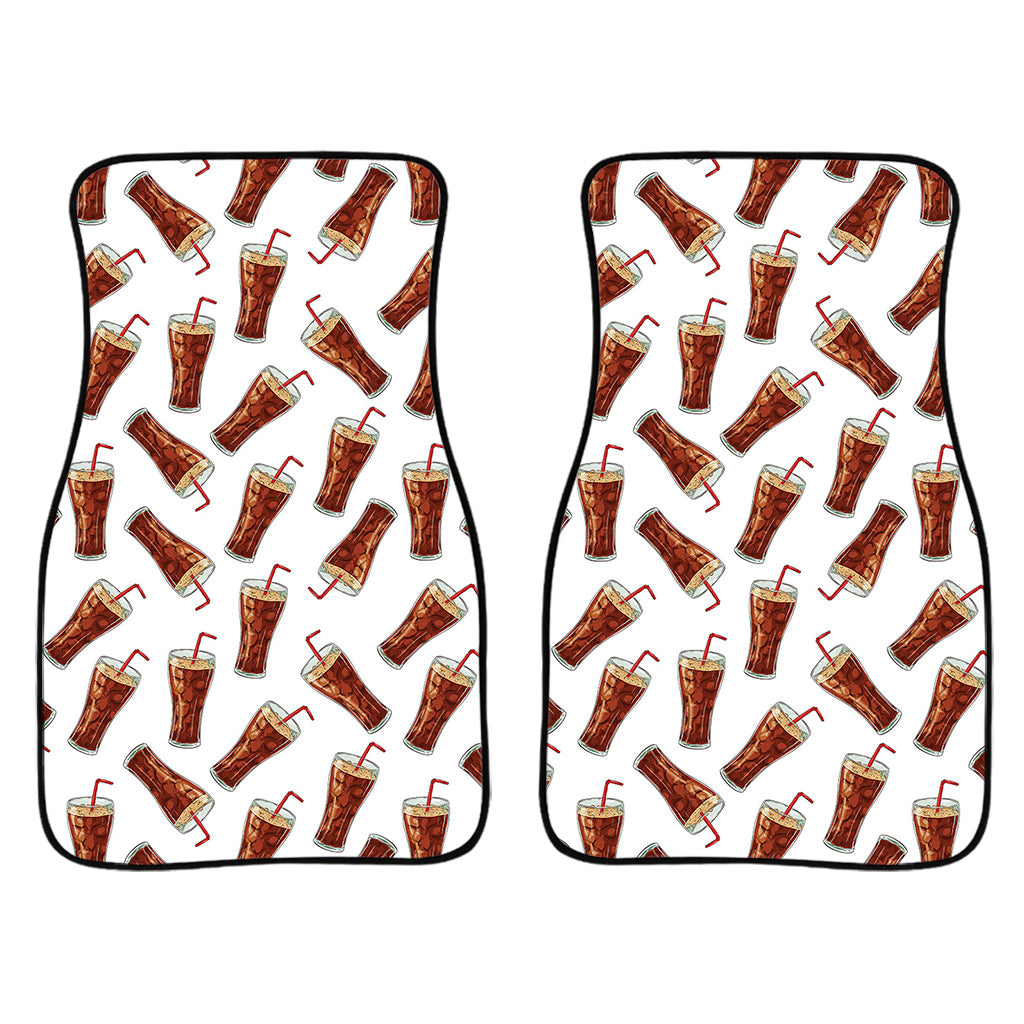 Cola Pattern Print Front Car Floor Mats