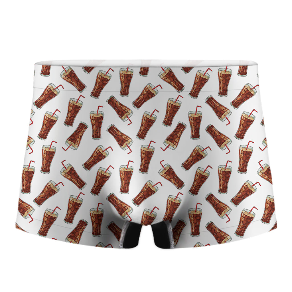 Cola Pattern Print Men's Boxer Briefs