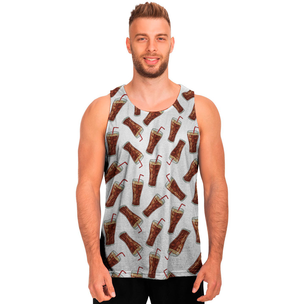 Cola Pattern Print Men's Tank Top