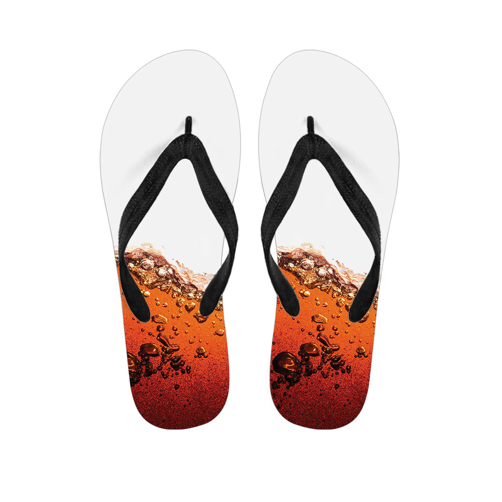 Cola Print Flip Flops