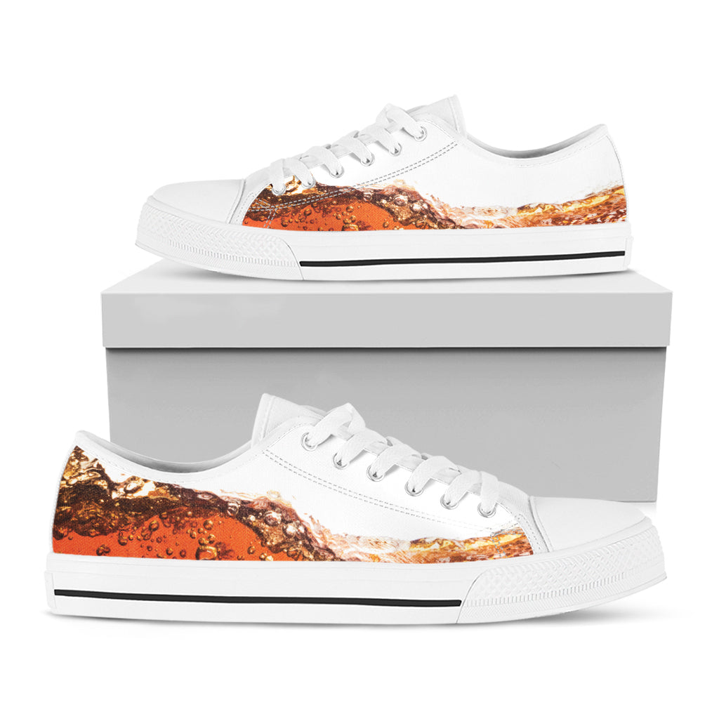 Cola Print White Low Top Shoes