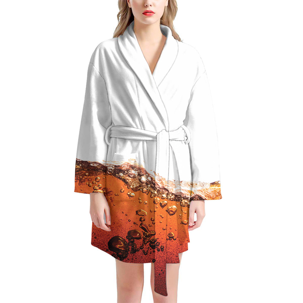 Cola Print Women's Bathrobe