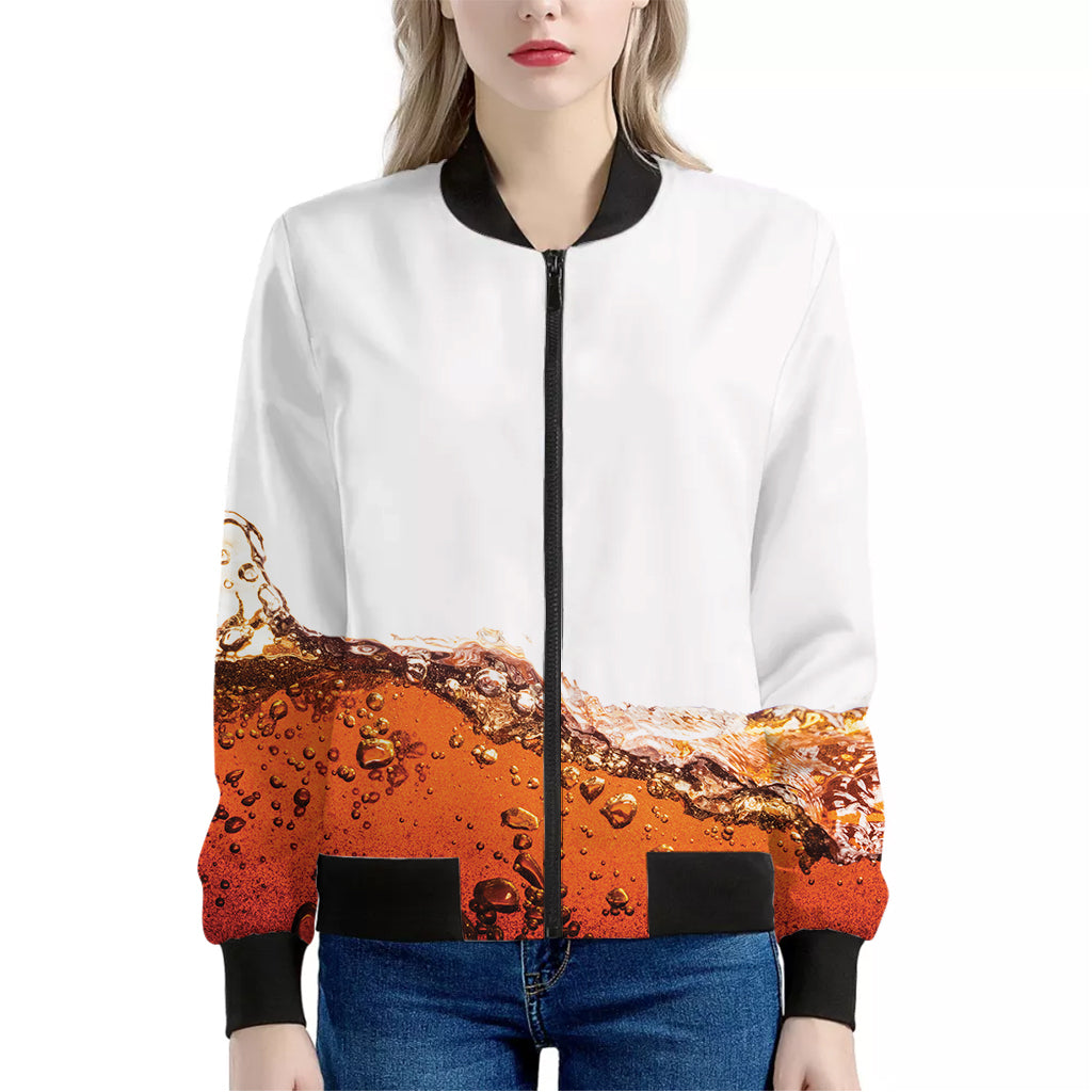 Cola Print Women's Bomber Jacket