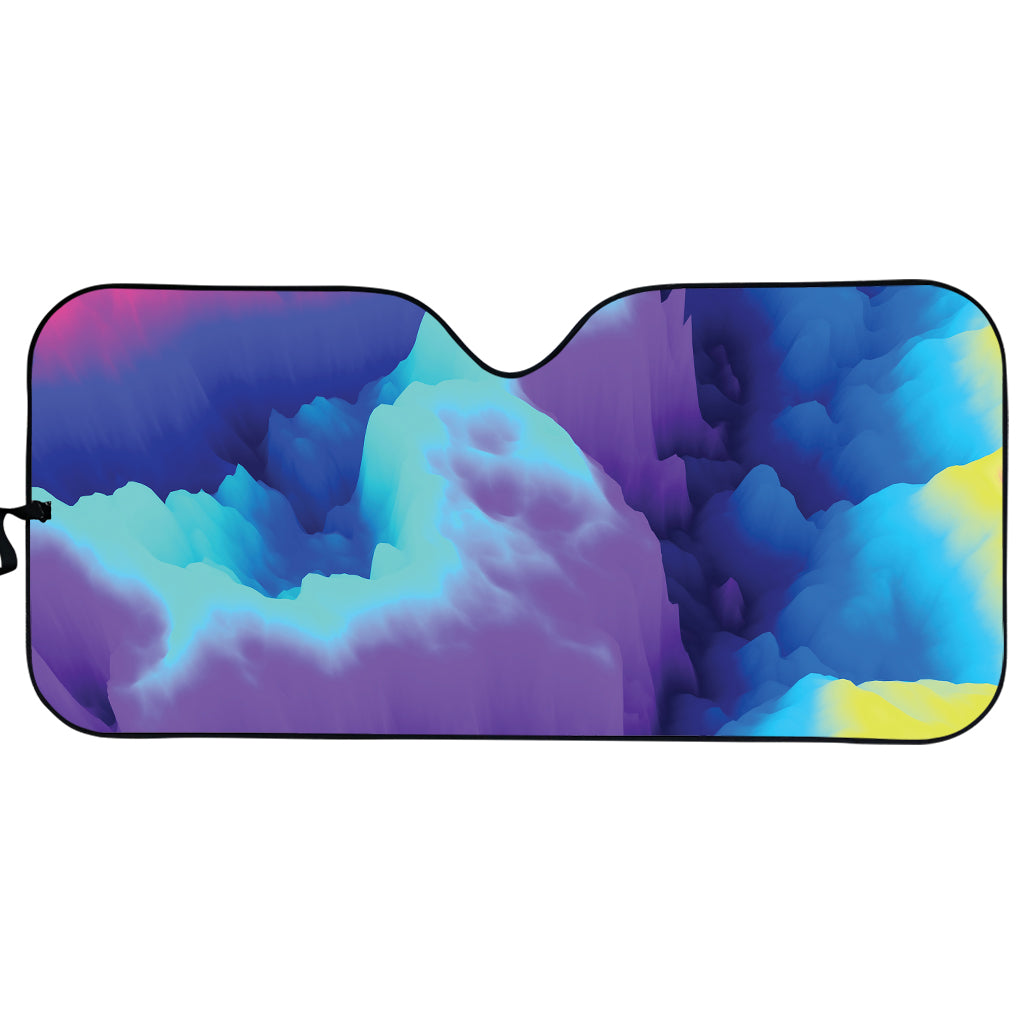 Coloful Cloud Print Car Sun Shade