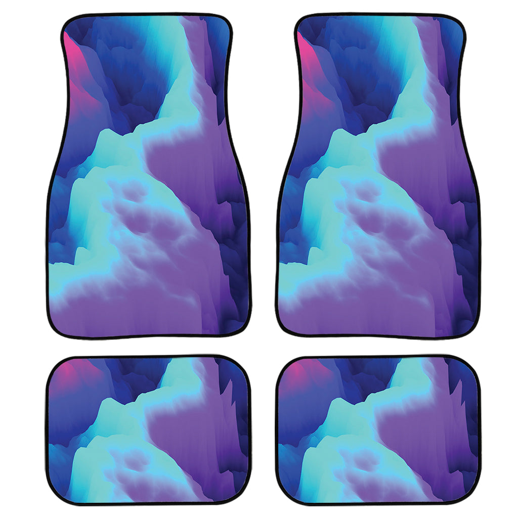 Coloful Cloud Print Front and Back Car Floor Mats