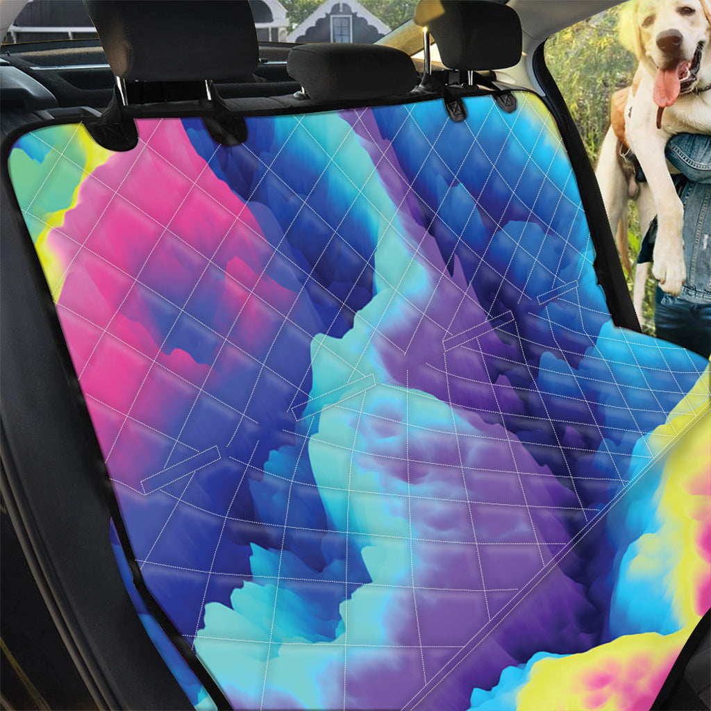 Coloful Cloud Print Pet Car Back Seat Cover