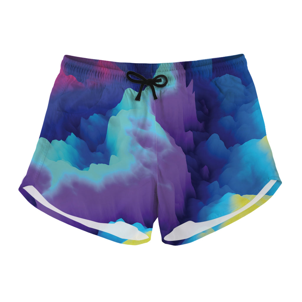 Coloful Cloud Print Women's Shorts