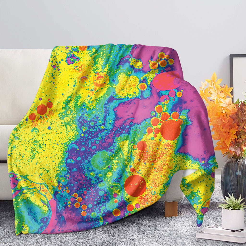 Colorful Acid Melt Print Blanket