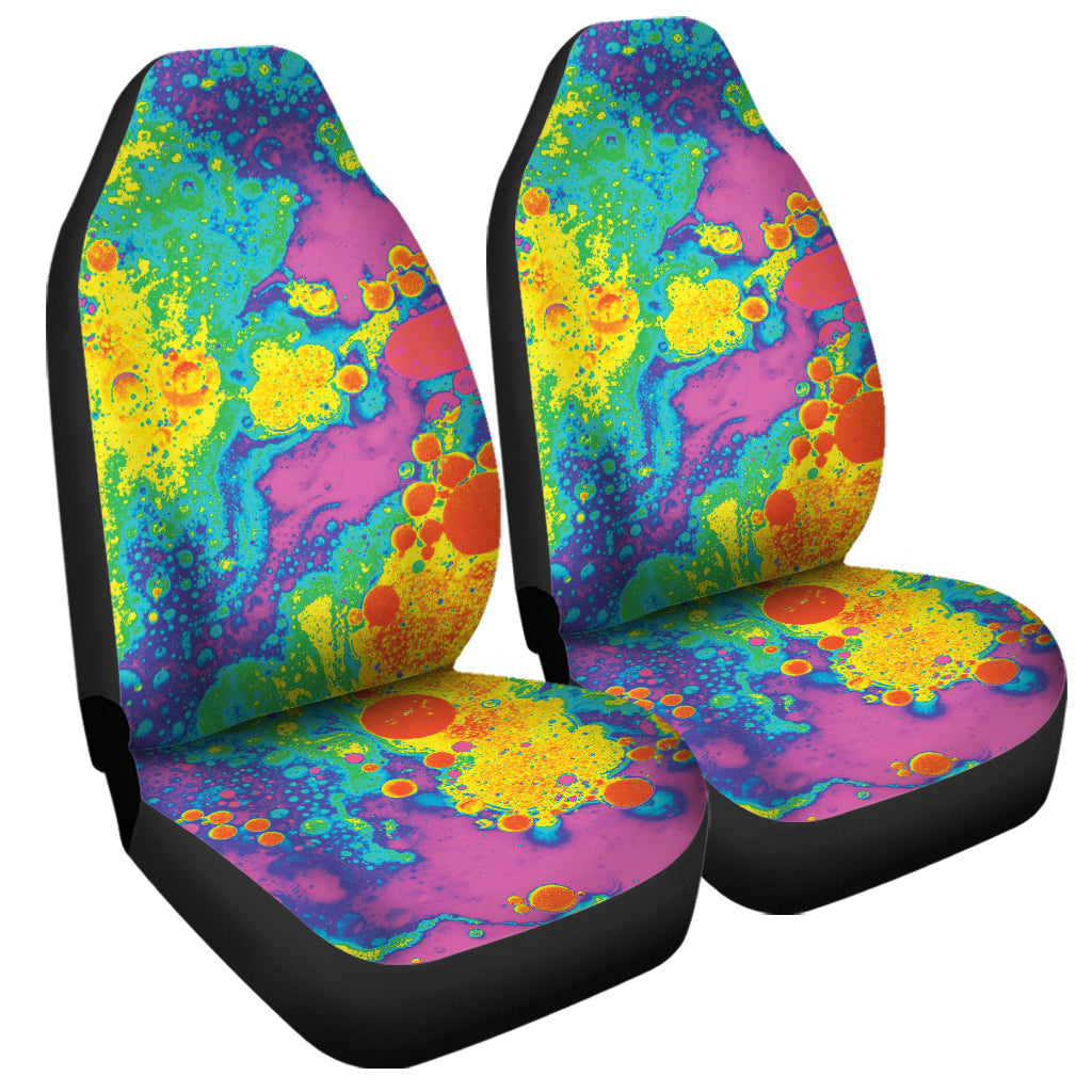 Colorful Acid Melt Print Universal Fit Car Seat Covers