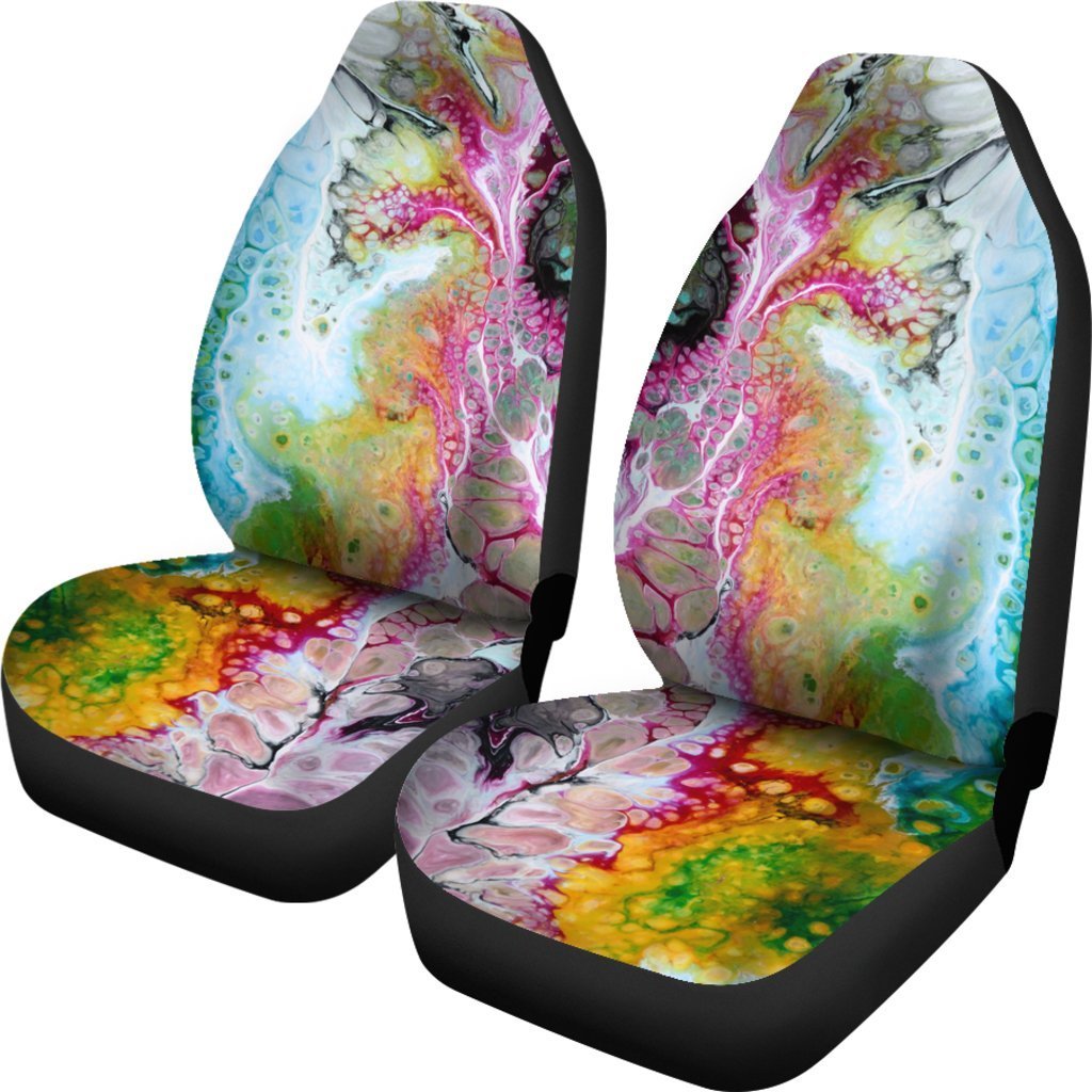 Colorful Acid Melt Universal Fit Car Seat Covers