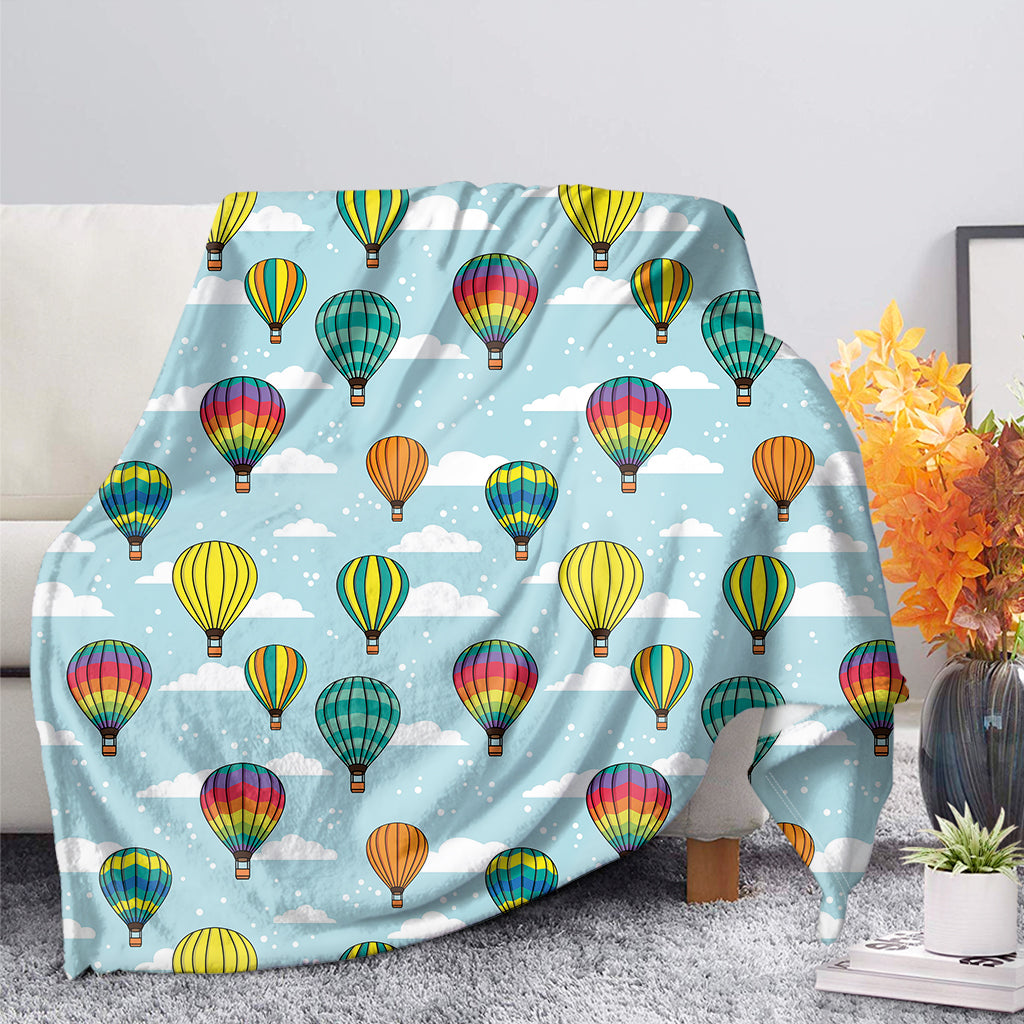 Colorful Air Balloon Pattern Print Blanket