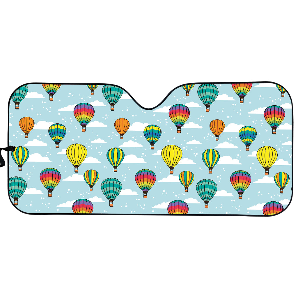 Colorful Air Balloon Pattern Print Car Sun Shade