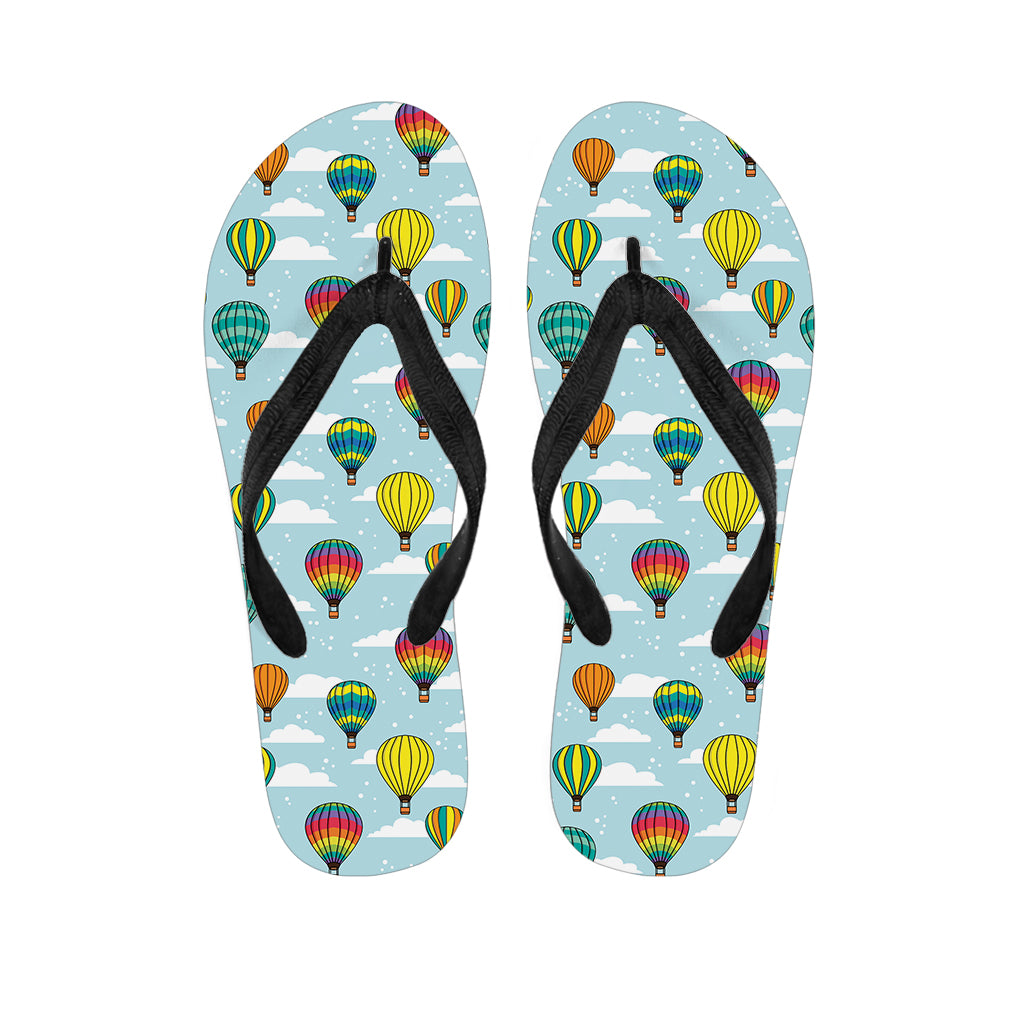 Colorful Air Balloon Pattern Print Flip Flops