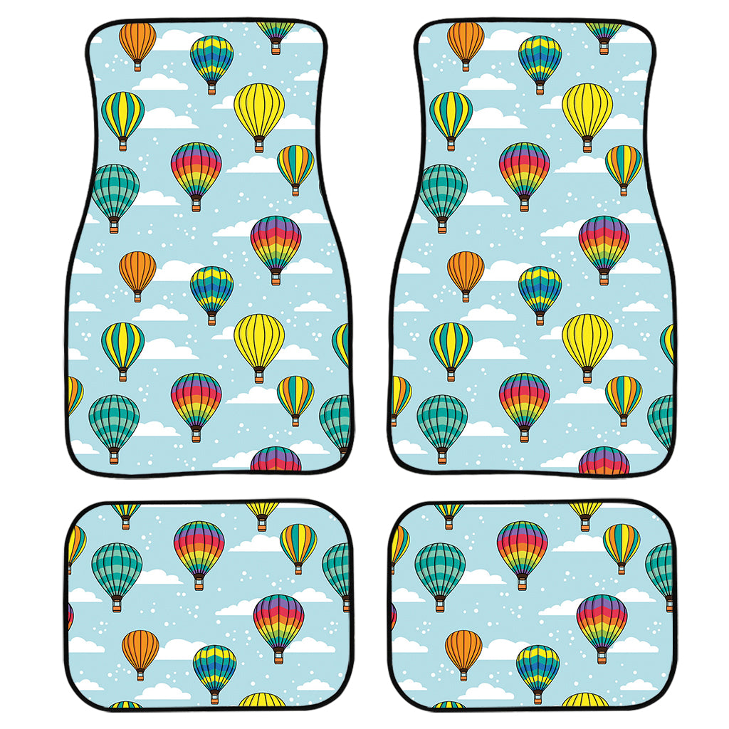 Colorful Air Balloon Pattern Print Front and Back Car Floor Mats