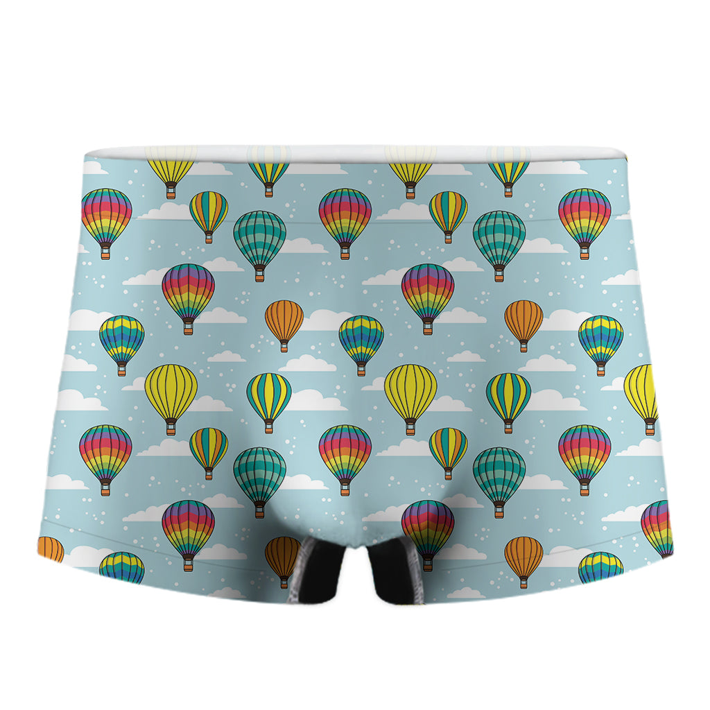 Colorful Air Balloon Pattern Print Men's Boxer Briefs