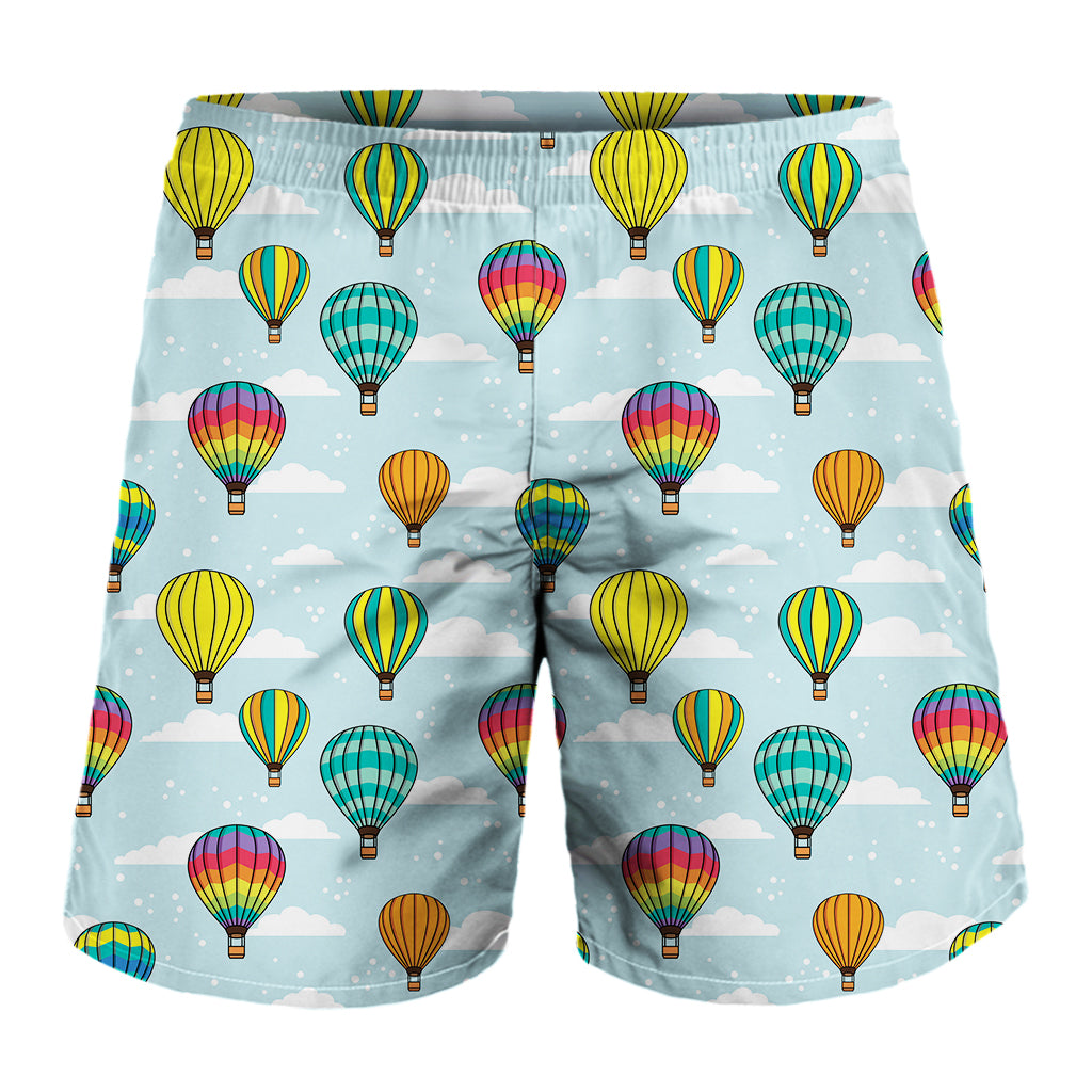 Colorful Air Balloon Pattern Print Men's Shorts