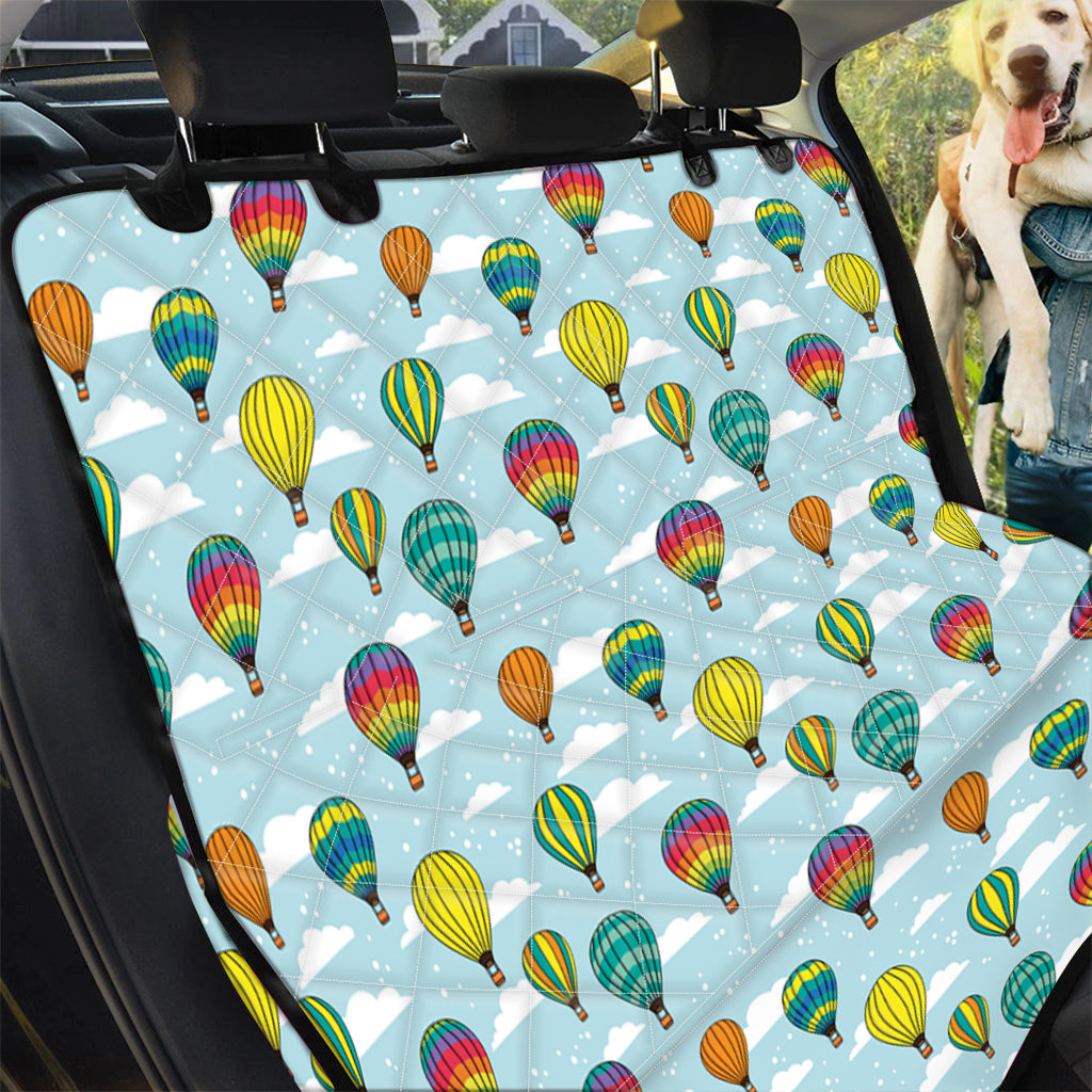 Colorful Air Balloon Pattern Print Pet Car Back Seat Cover