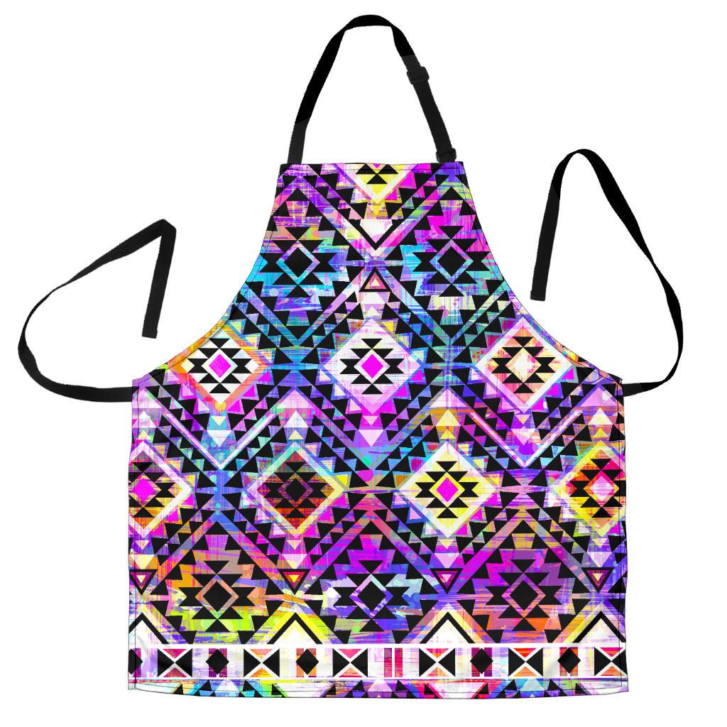 Colorful Aztec Pattern Print Men's Apron