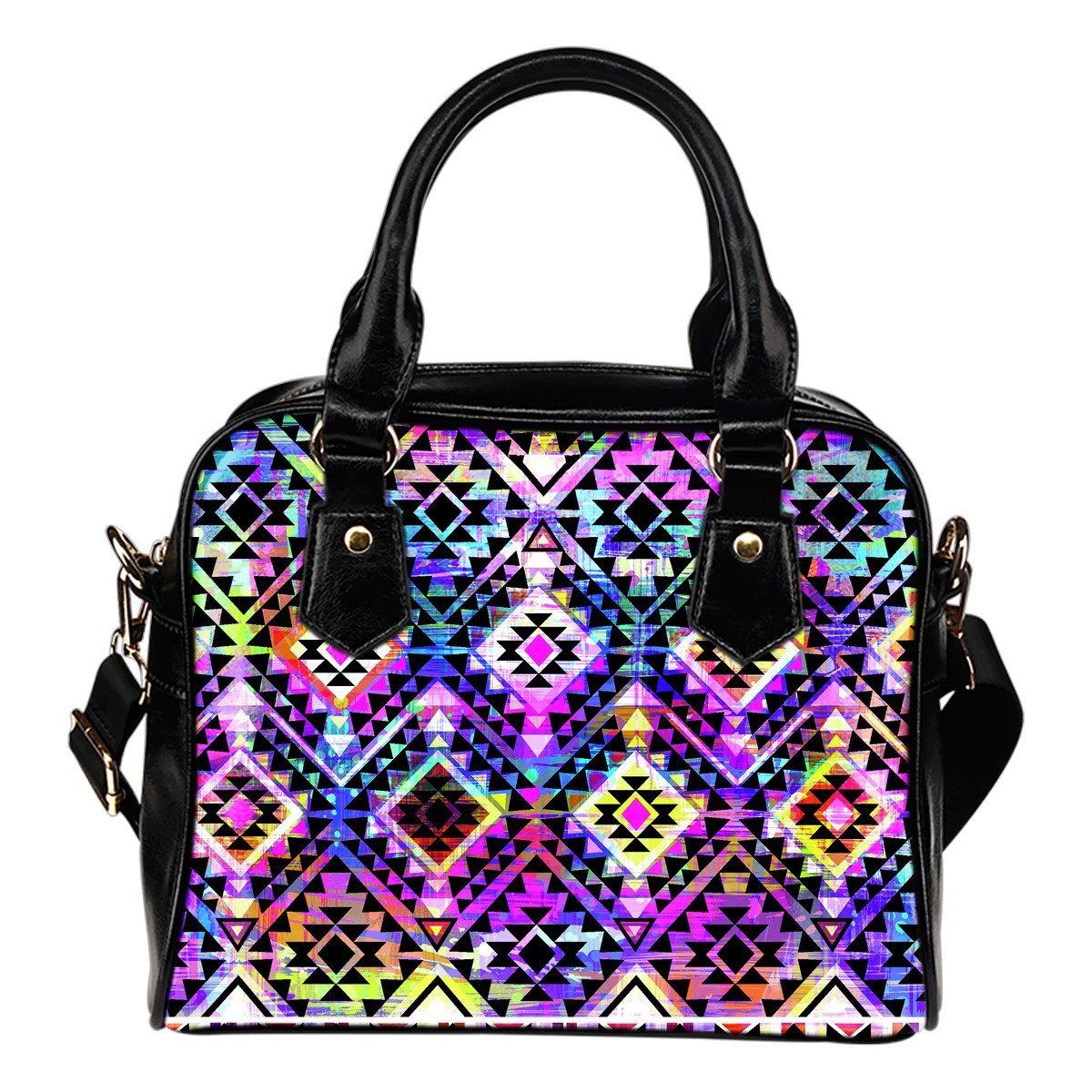 Colorful Aztec Pattern Print Shoulder Handbag