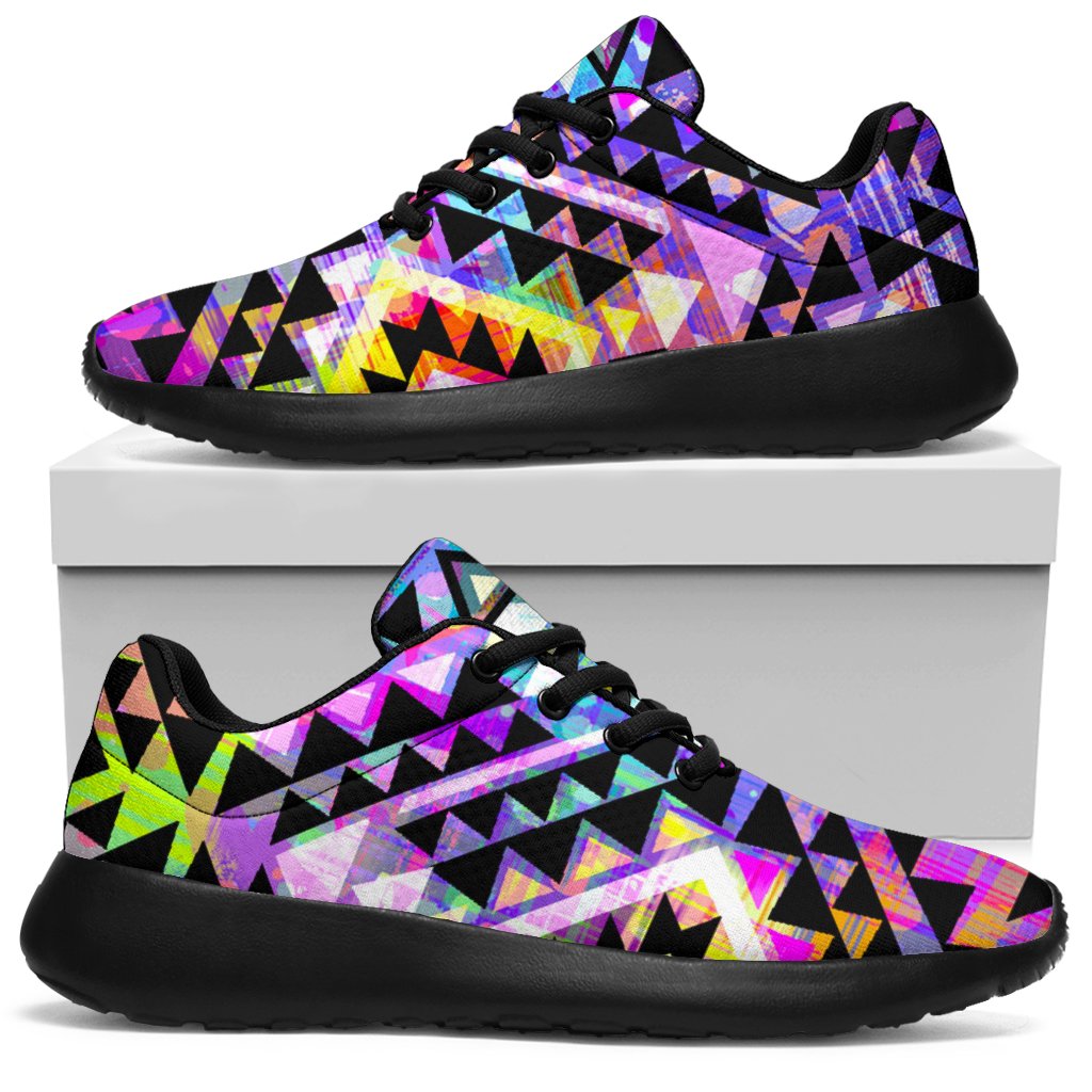 Colorful Aztec Pattern Print Sport Sneakers