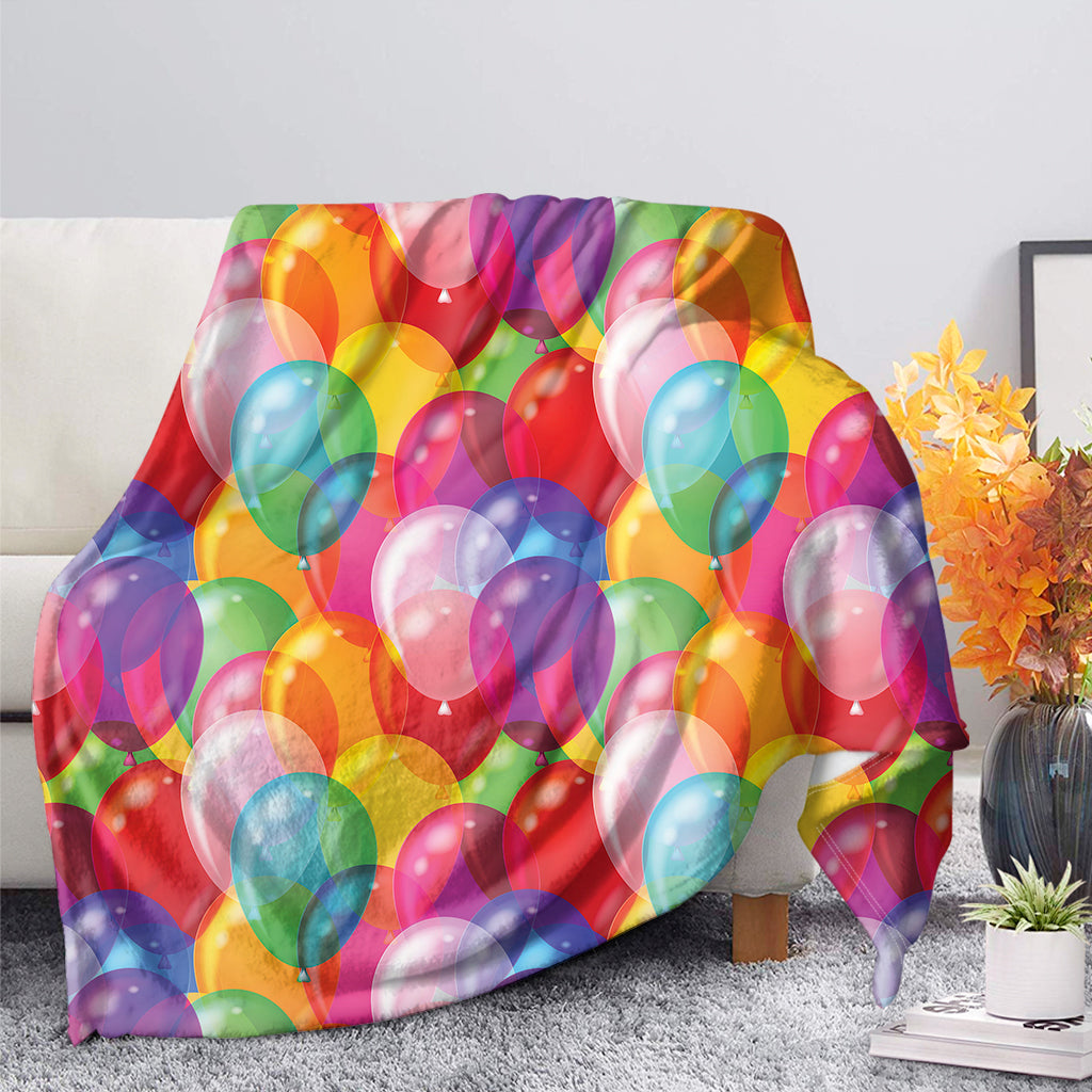 Colorful Balloon Pattern Print Blanket