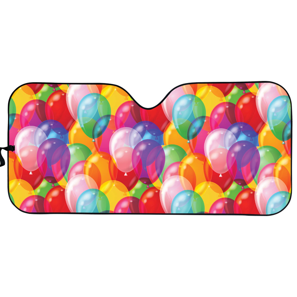 Colorful Balloon Pattern Print Car Sun Shade