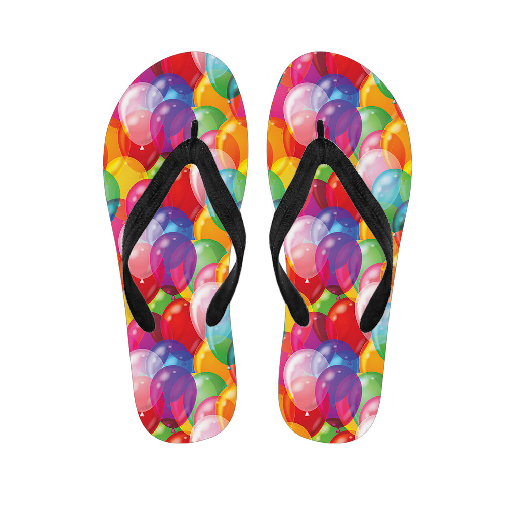 Colorful Balloon Pattern Print Flip Flops