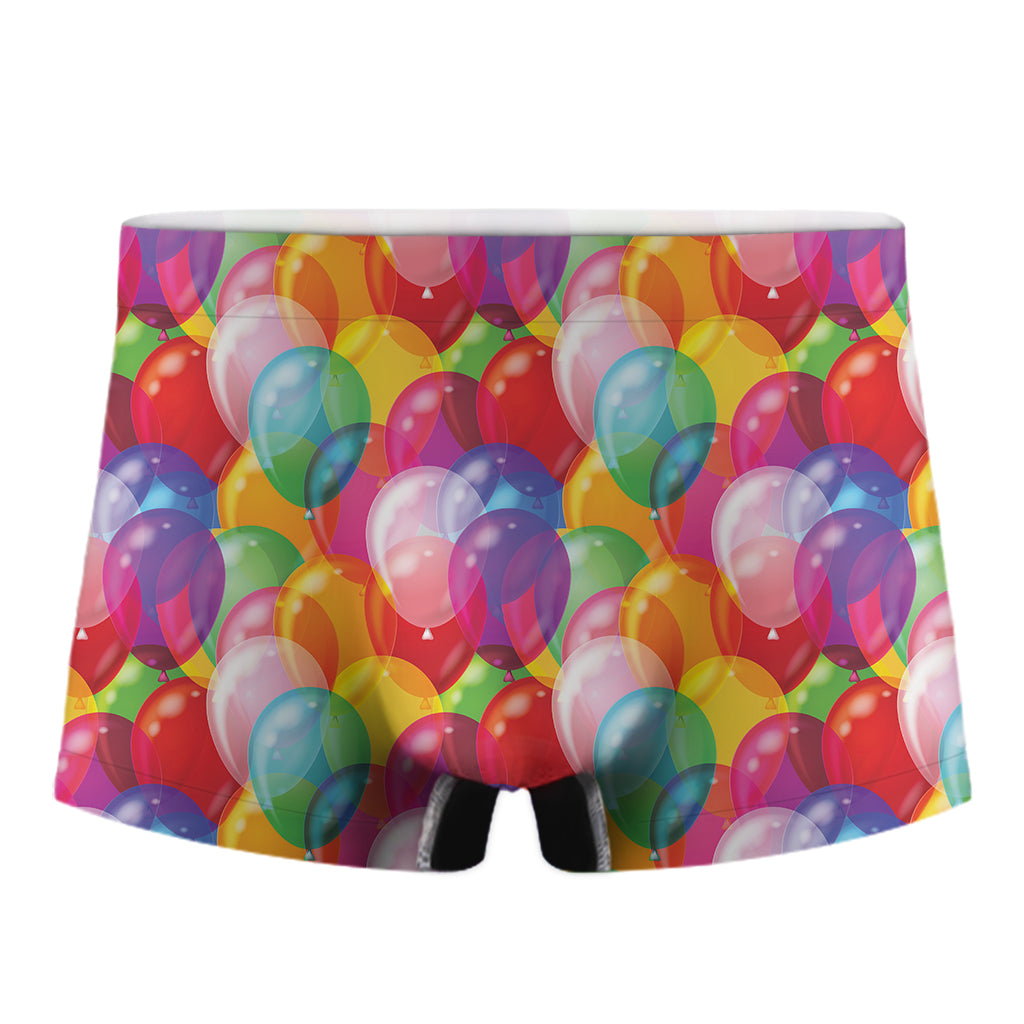 Colorful Balloon Pattern Print Men's Boxer Briefs