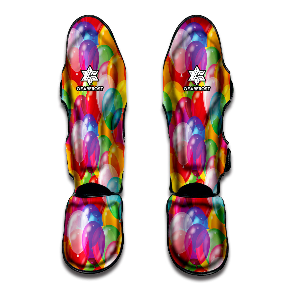 Colorful Balloon Pattern Print Muay Thai Shin Guards