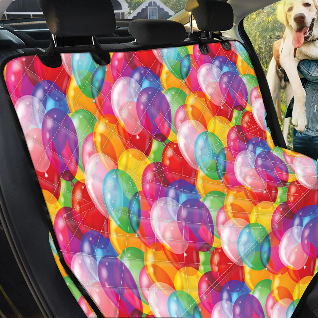 Colorful Balloon Pattern Print Pet Car Back Seat Cover