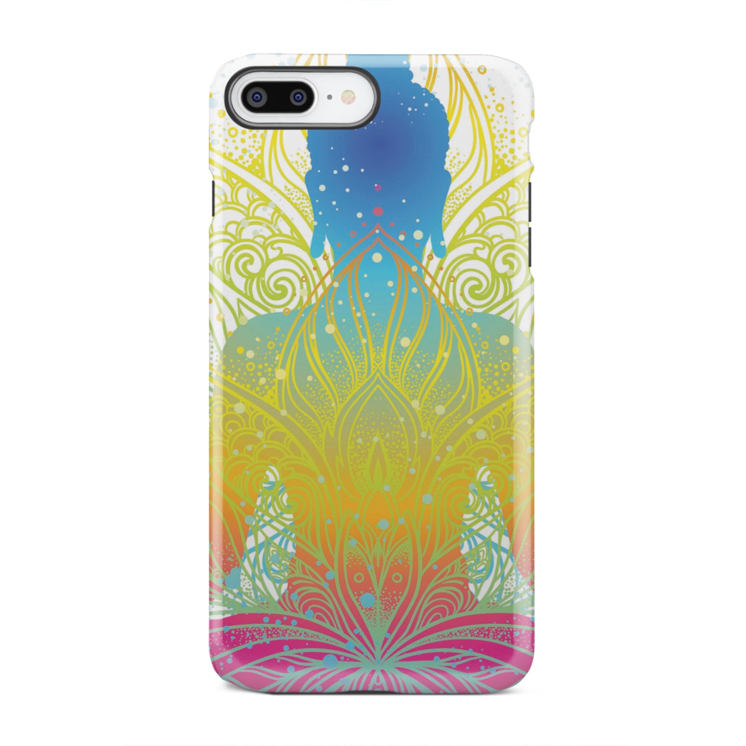 Colorful Buddha Lotus Print Tough Phone Case