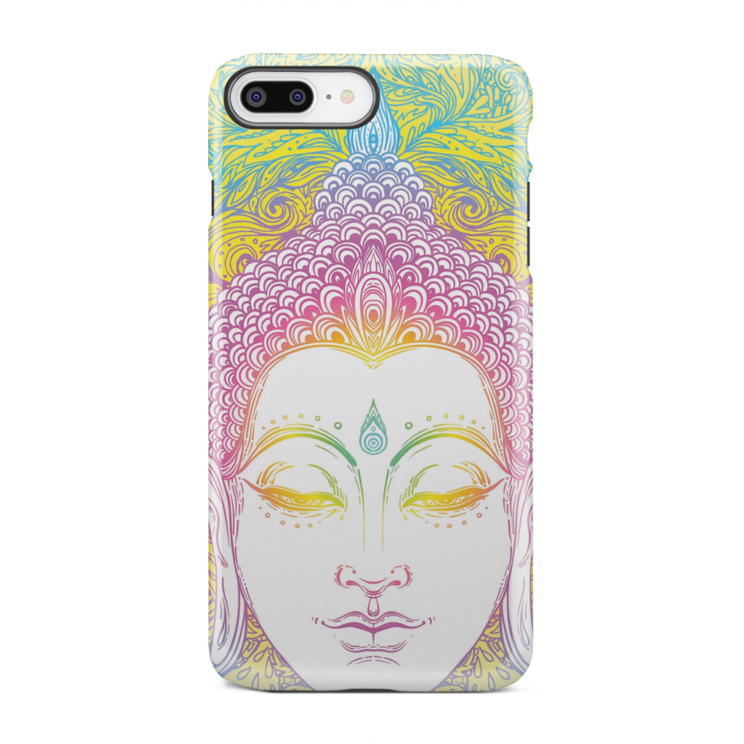 Colorful Buddha Mandala Print Tough Phone Case