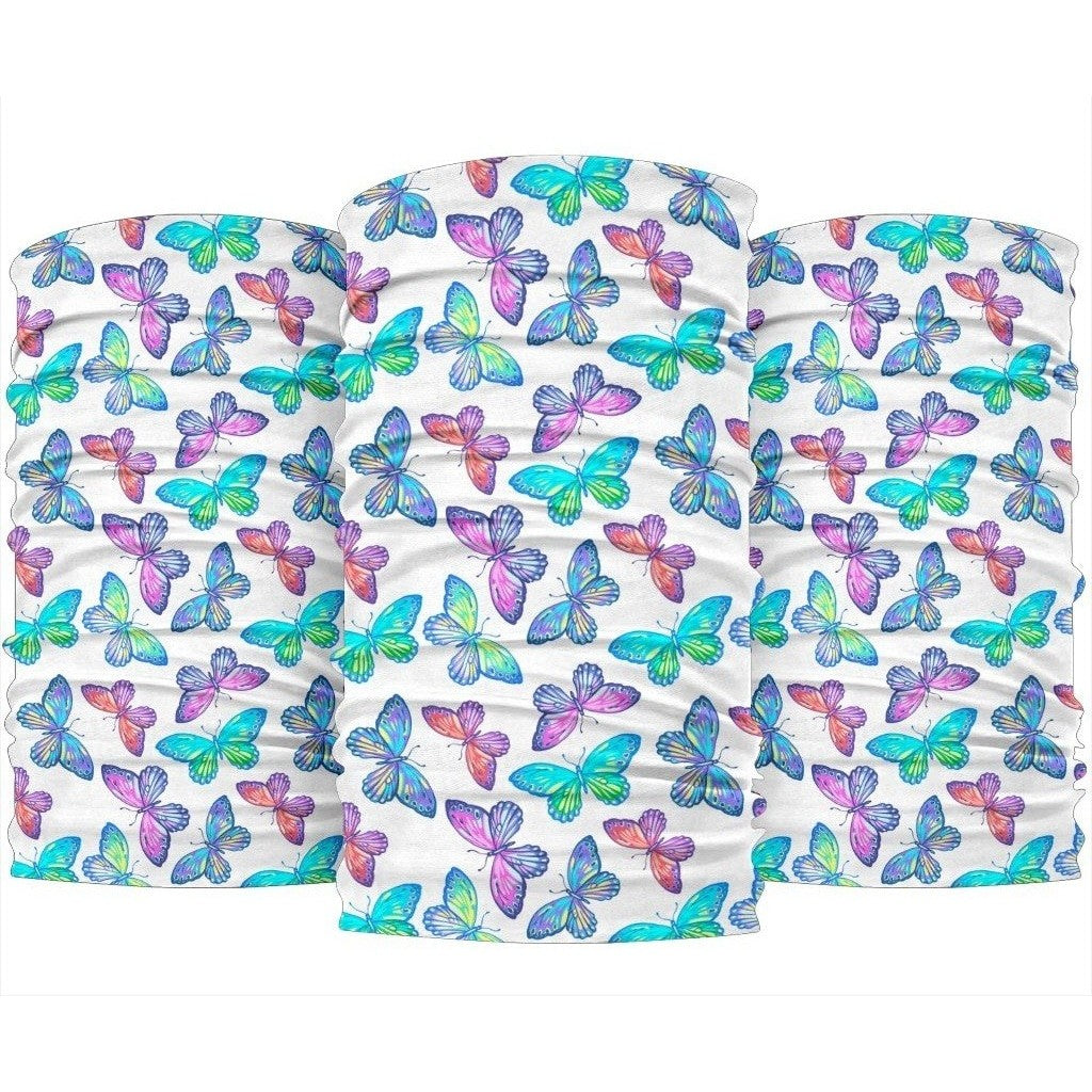 Colorful Butterfly Pattern Print 3-Pack Bandanas