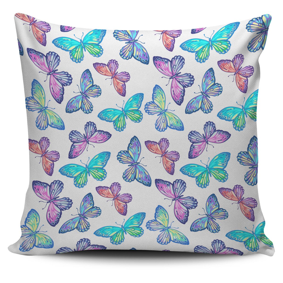 Colorful Butterfly Pattern Print Pillow Cover