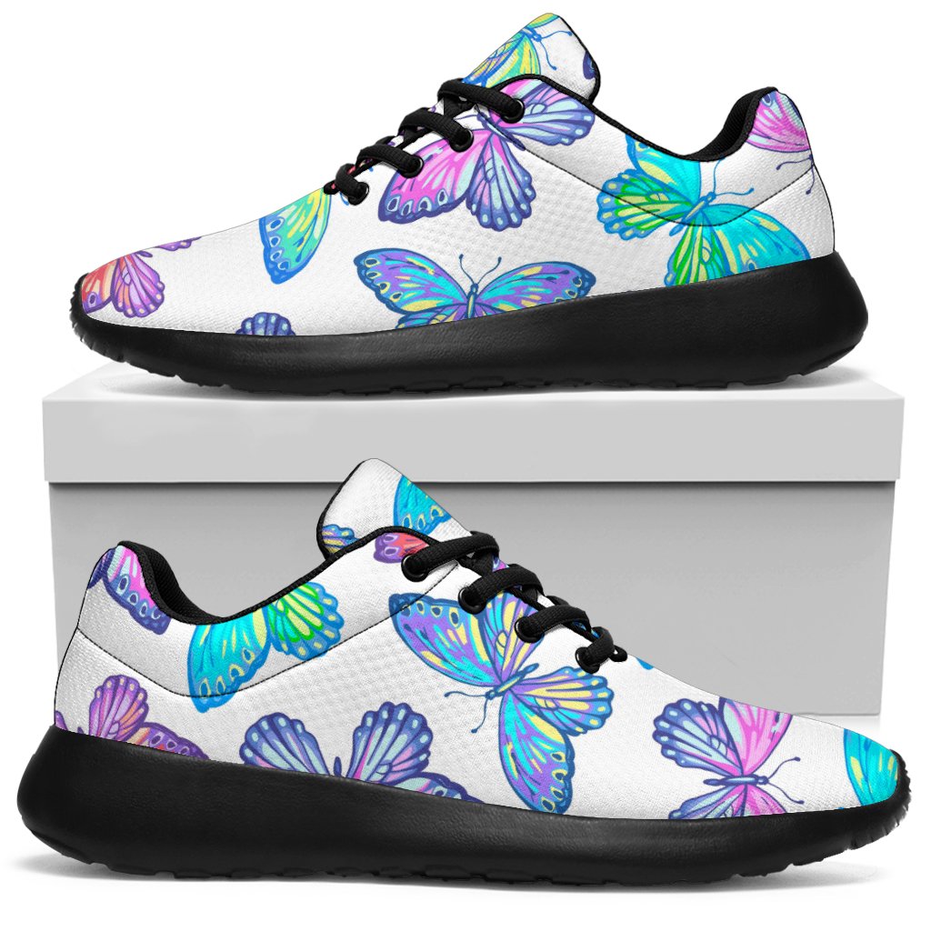 Colorful Butterfly Pattern Print Sport Sneakers