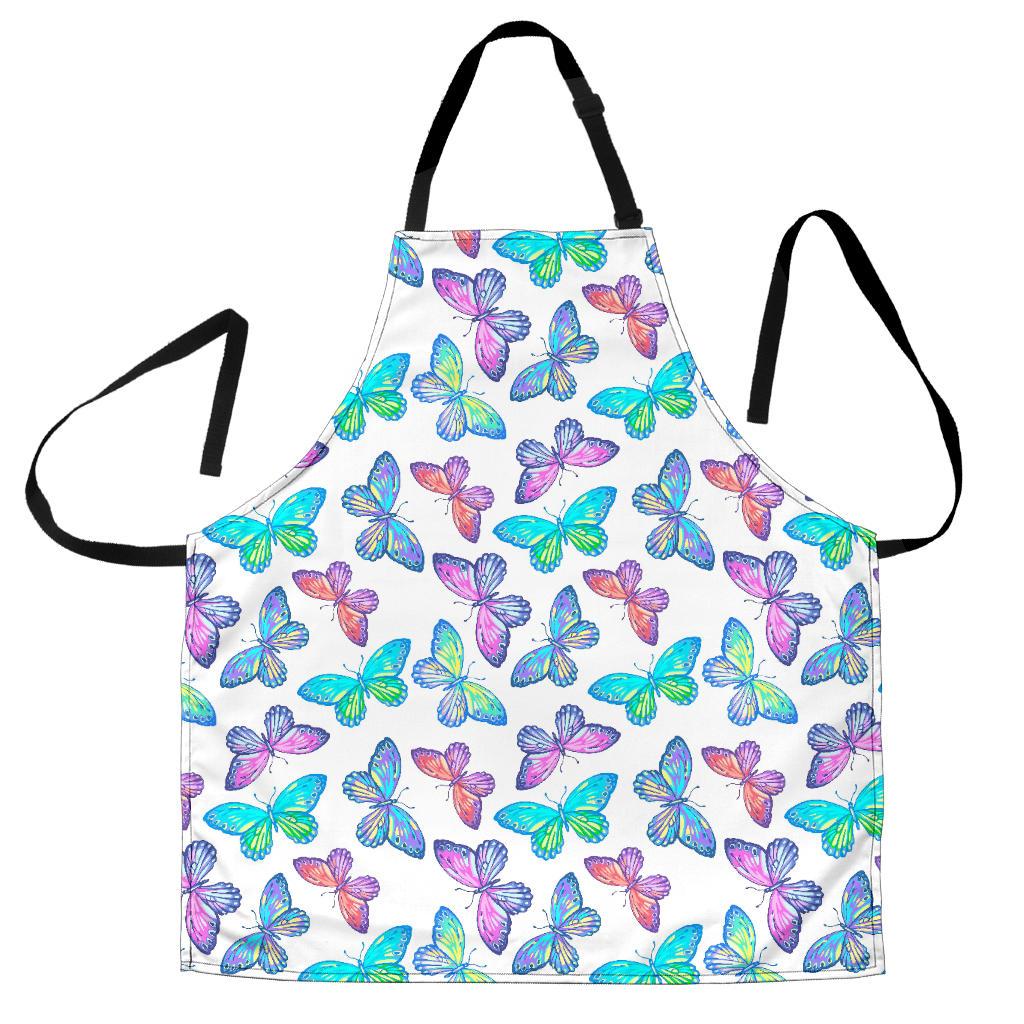 Colorful Butterfly Pattern Print Women's Apron