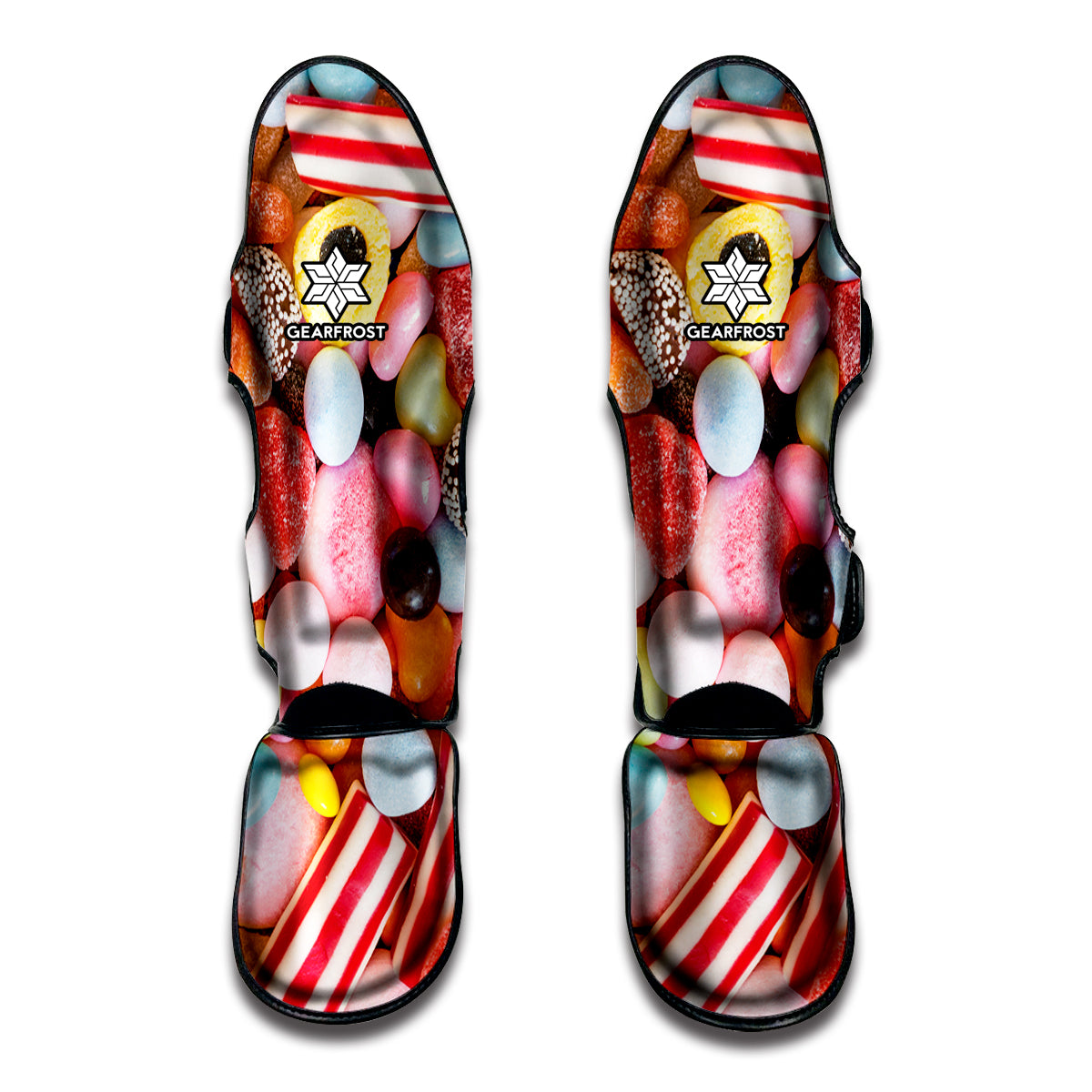 Colorful Candy And Jelly Print Muay Thai Shin Guards