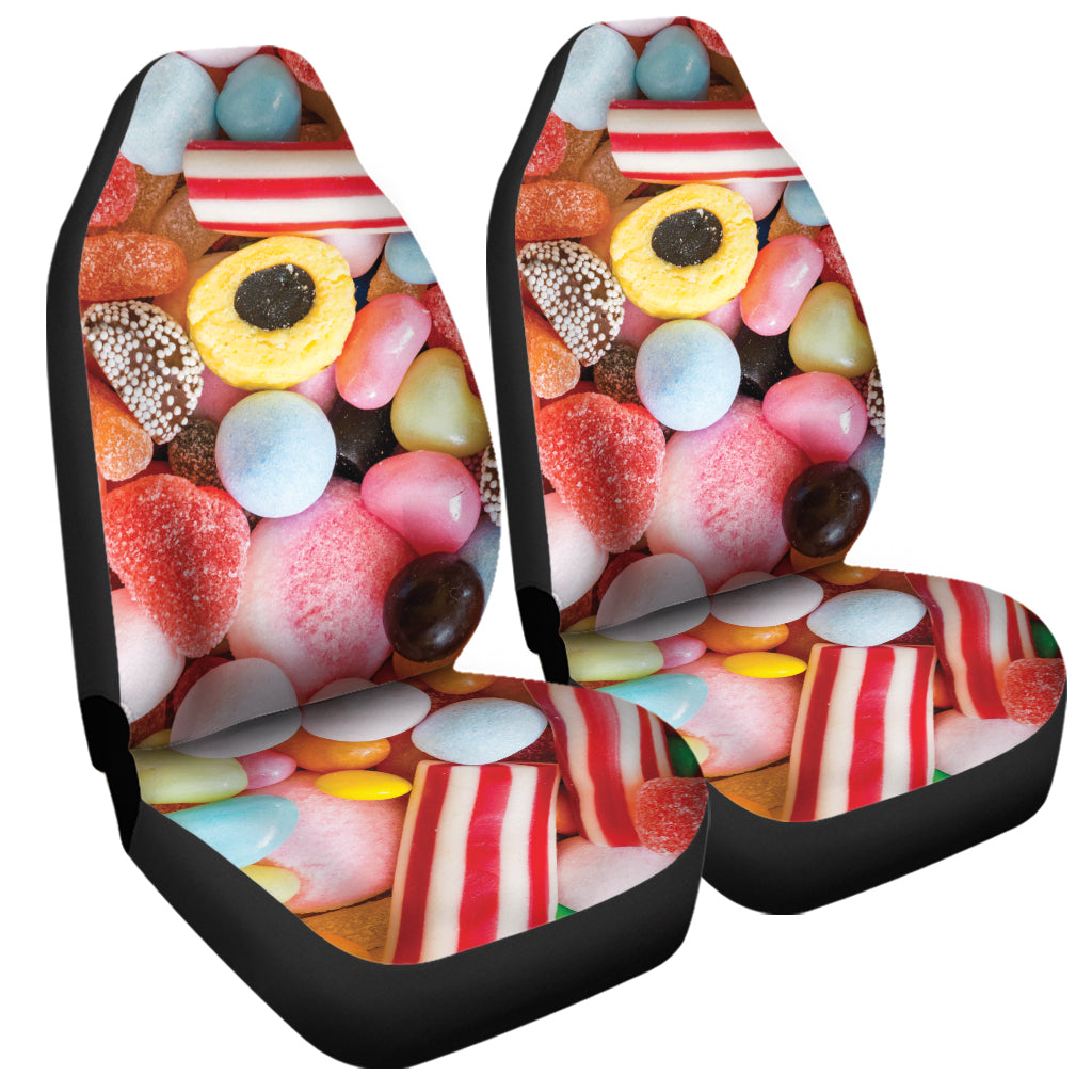 Colorful Candy And Jelly Print Universal Fit Car Seat Covers