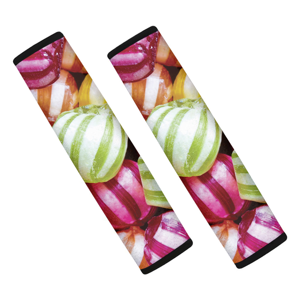 Colorful Candy Ball Print Car Seat Belt Covers