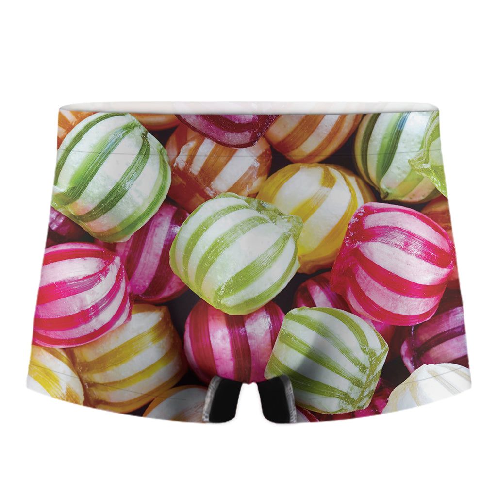 Colorful Candy Ball Print Men's Boxer Briefs