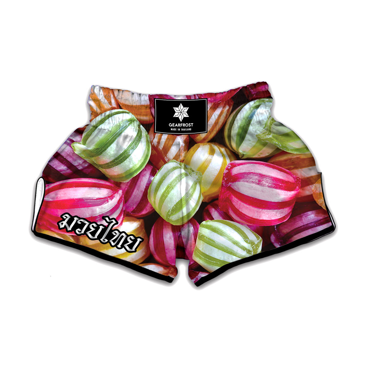 Colorful Candy Ball Print Muay Thai Boxing Shorts