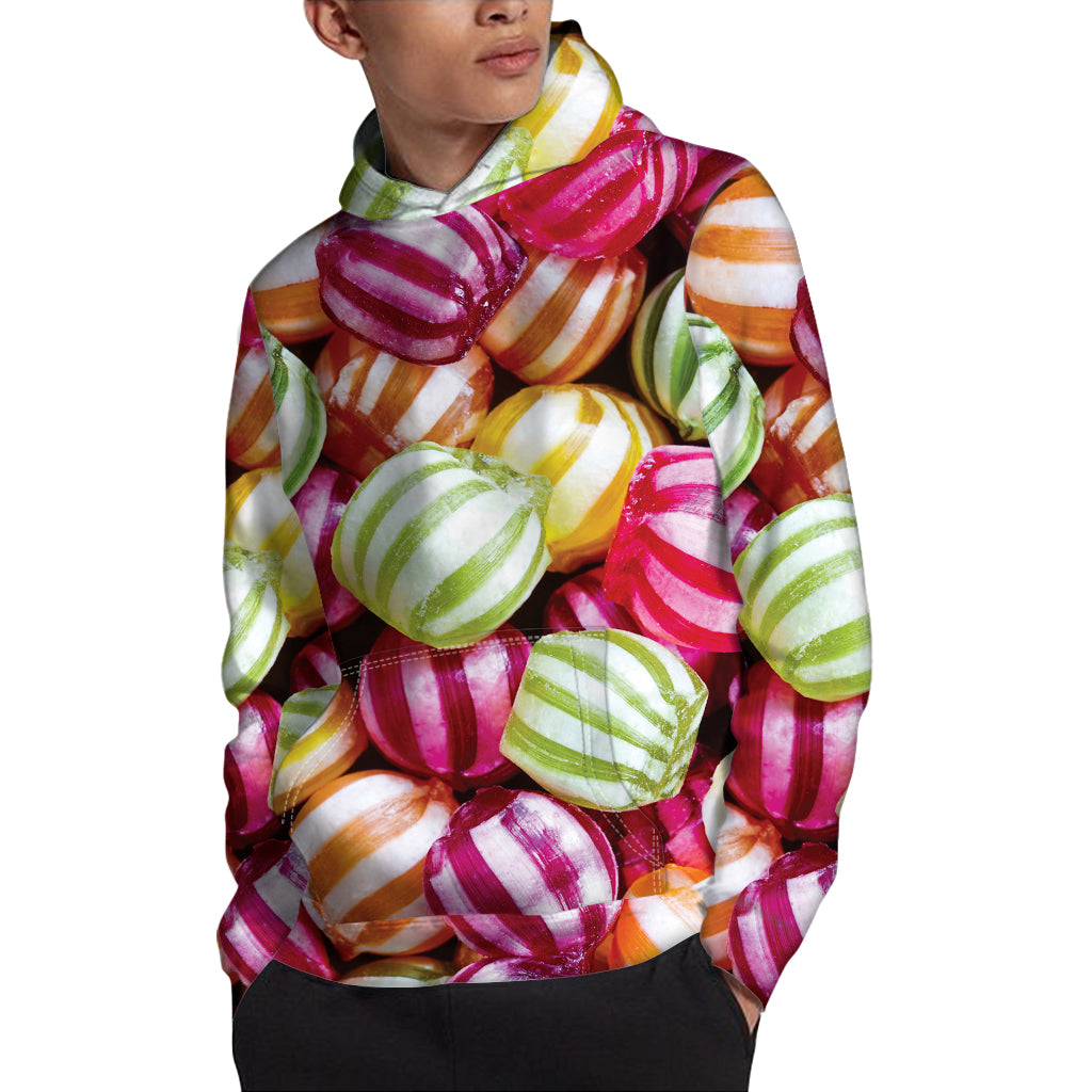 Colorful Candy Ball Print Pullover Hoodie