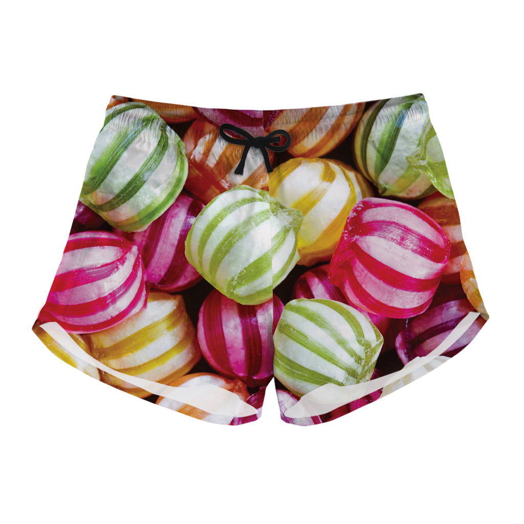 Colorful Candy Ball Print Women's Shorts