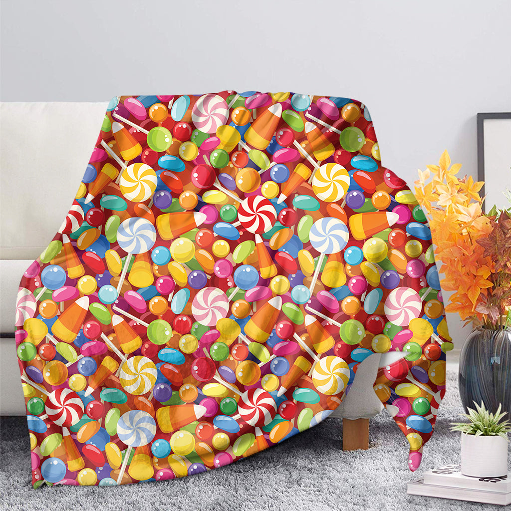 Colorful Candy Pattern Print Blanket