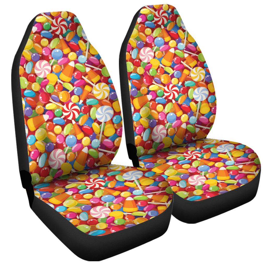 Colorful Candy Pattern Print Universal Fit Car Seat Covers