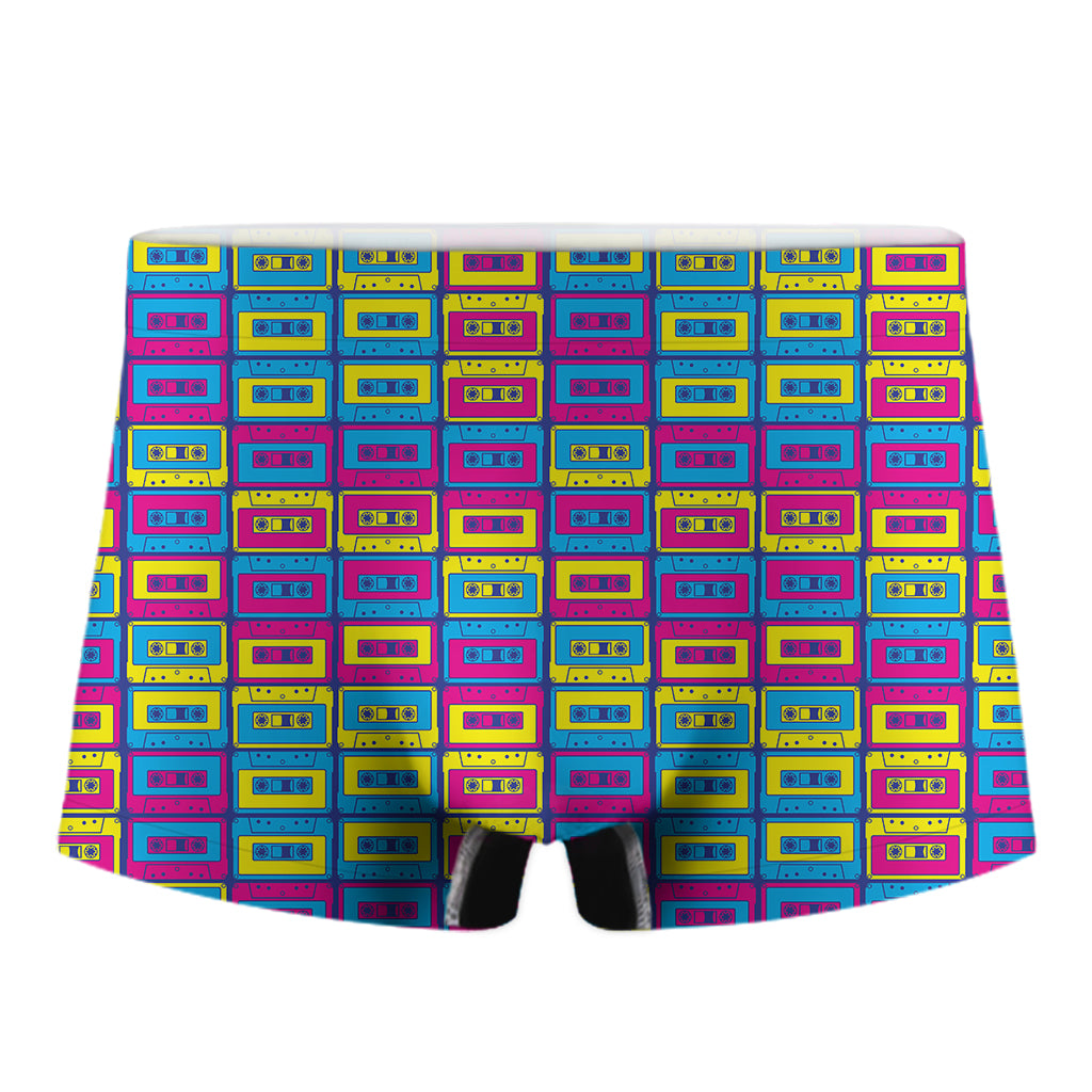 Colorful Cassette Tape Print Men's Boxer Briefs