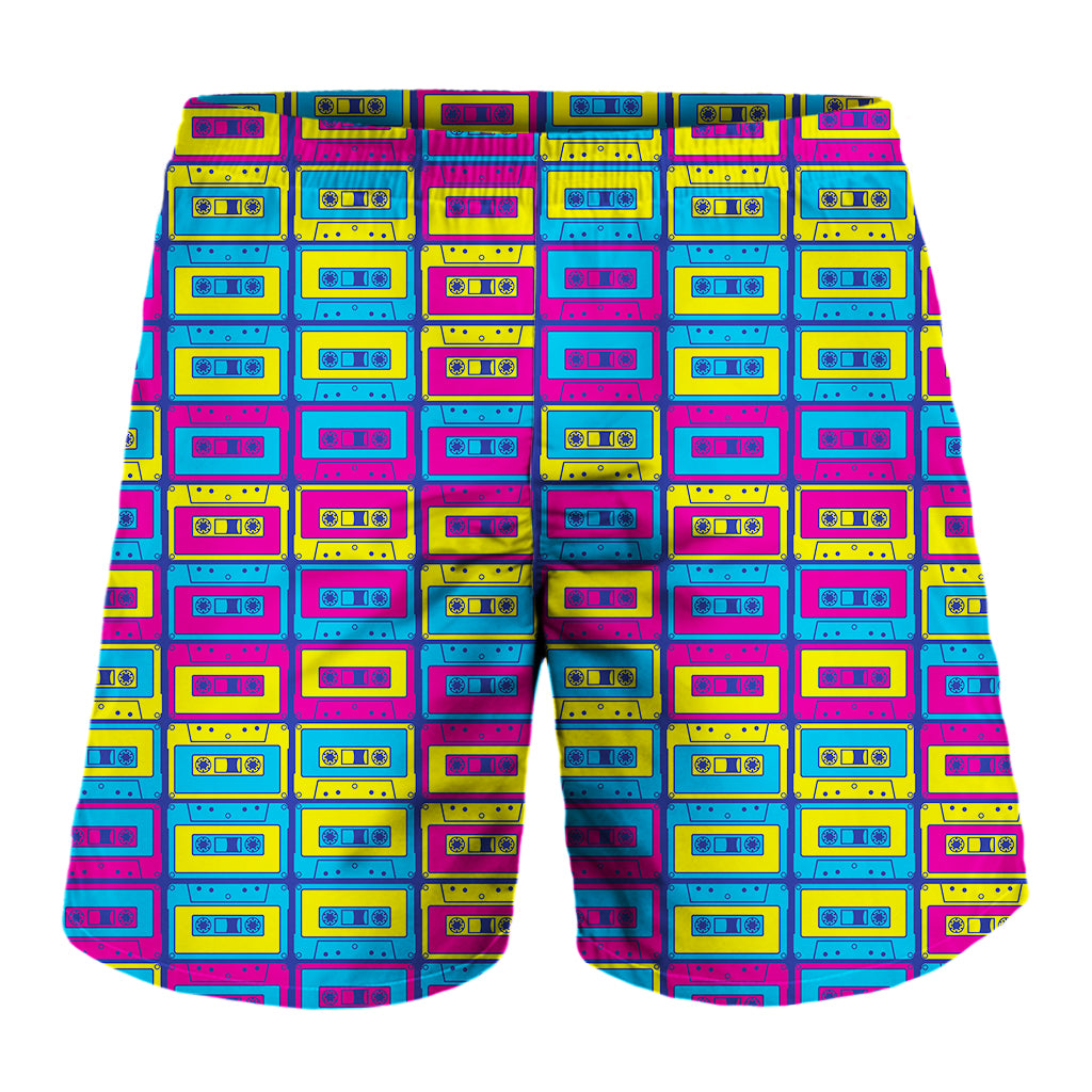 Colorful Cassette Tape Print Men's Shorts