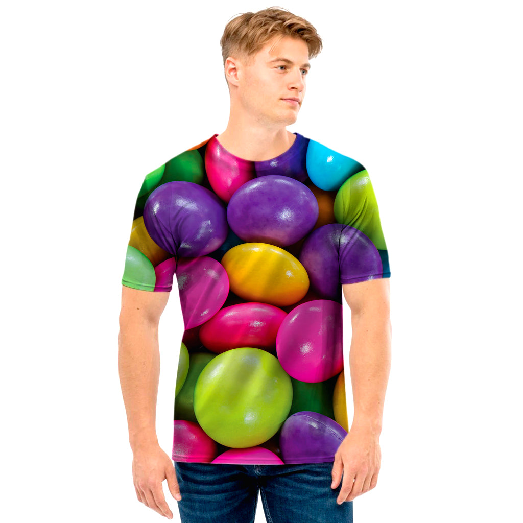 Colorful Chocolate Candy Print Men's T-Shirt